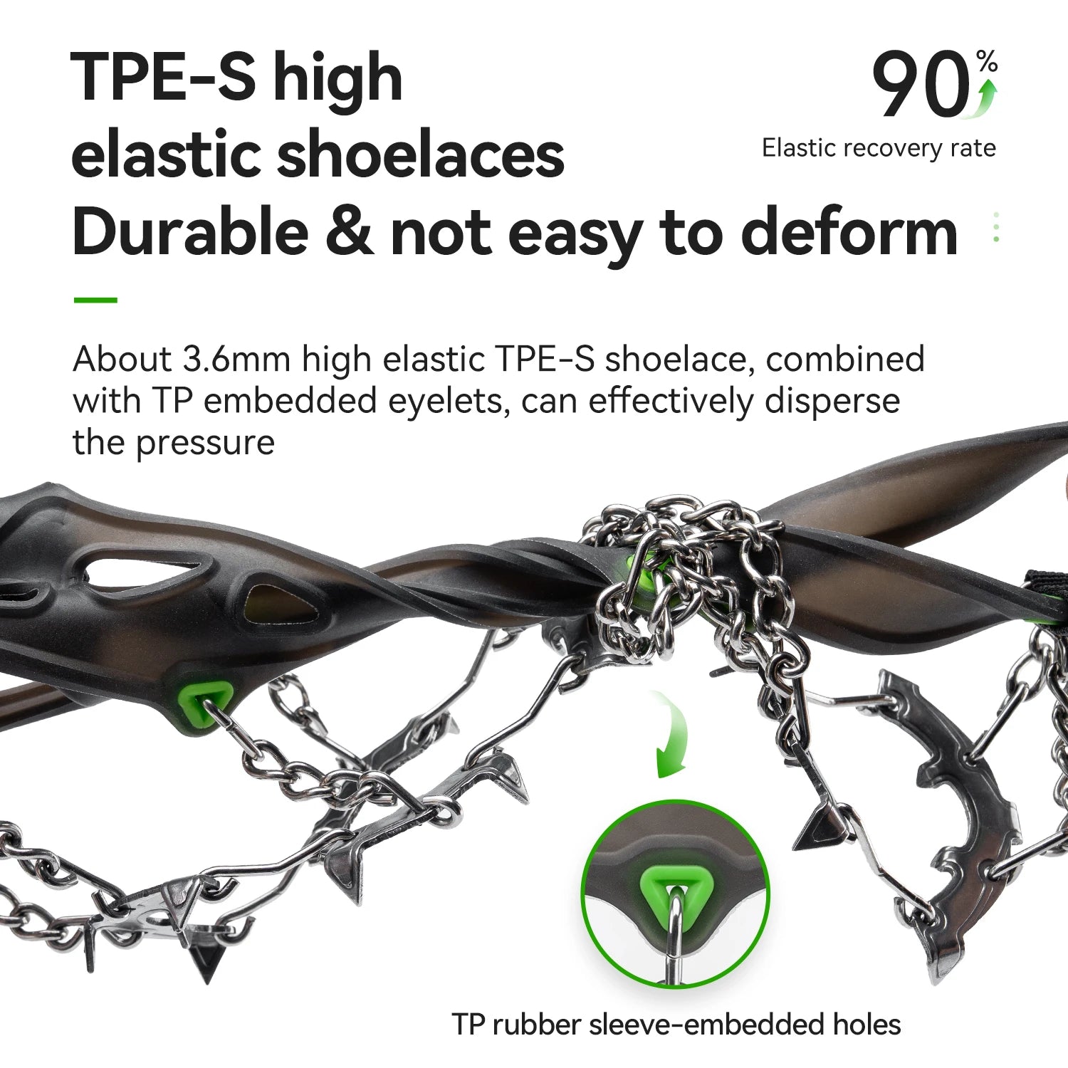 22-Tooth Ice Gripper Crampons for Snow & Winter Traction