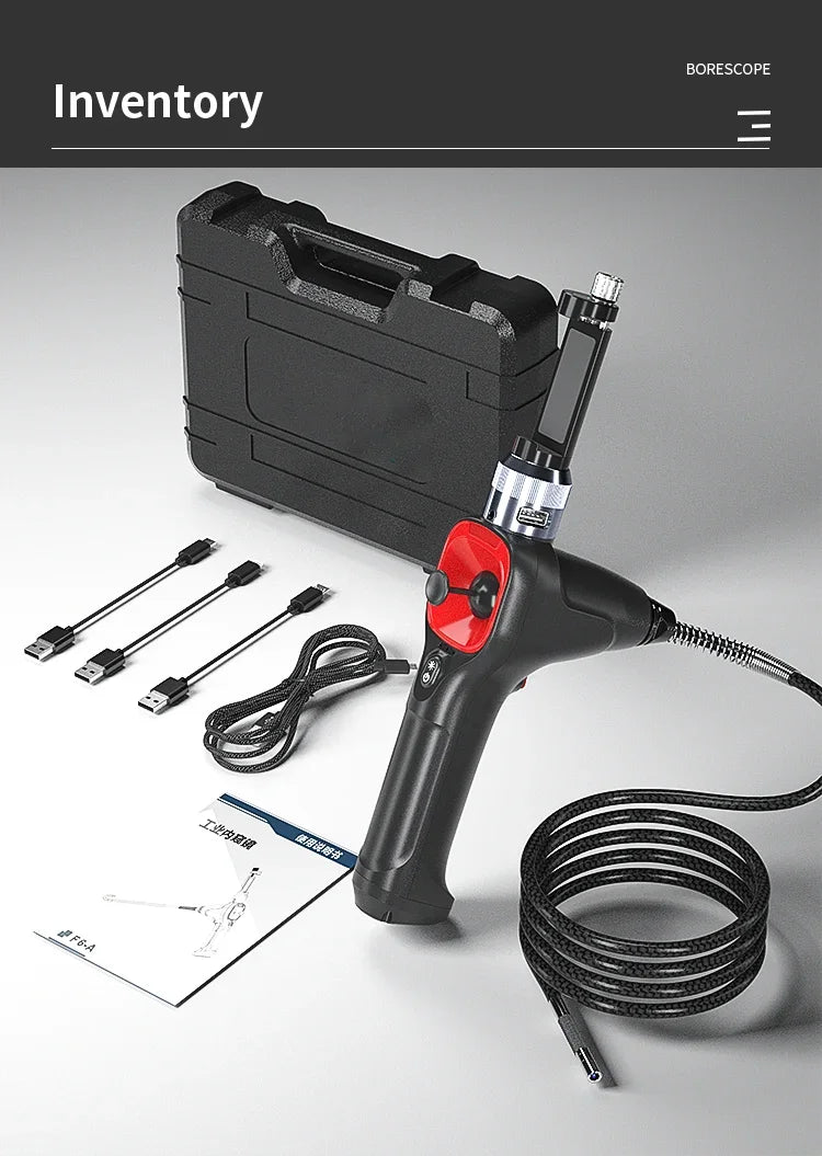 Articulating Borescope 6.2mm 4‑Way Inspection Camera