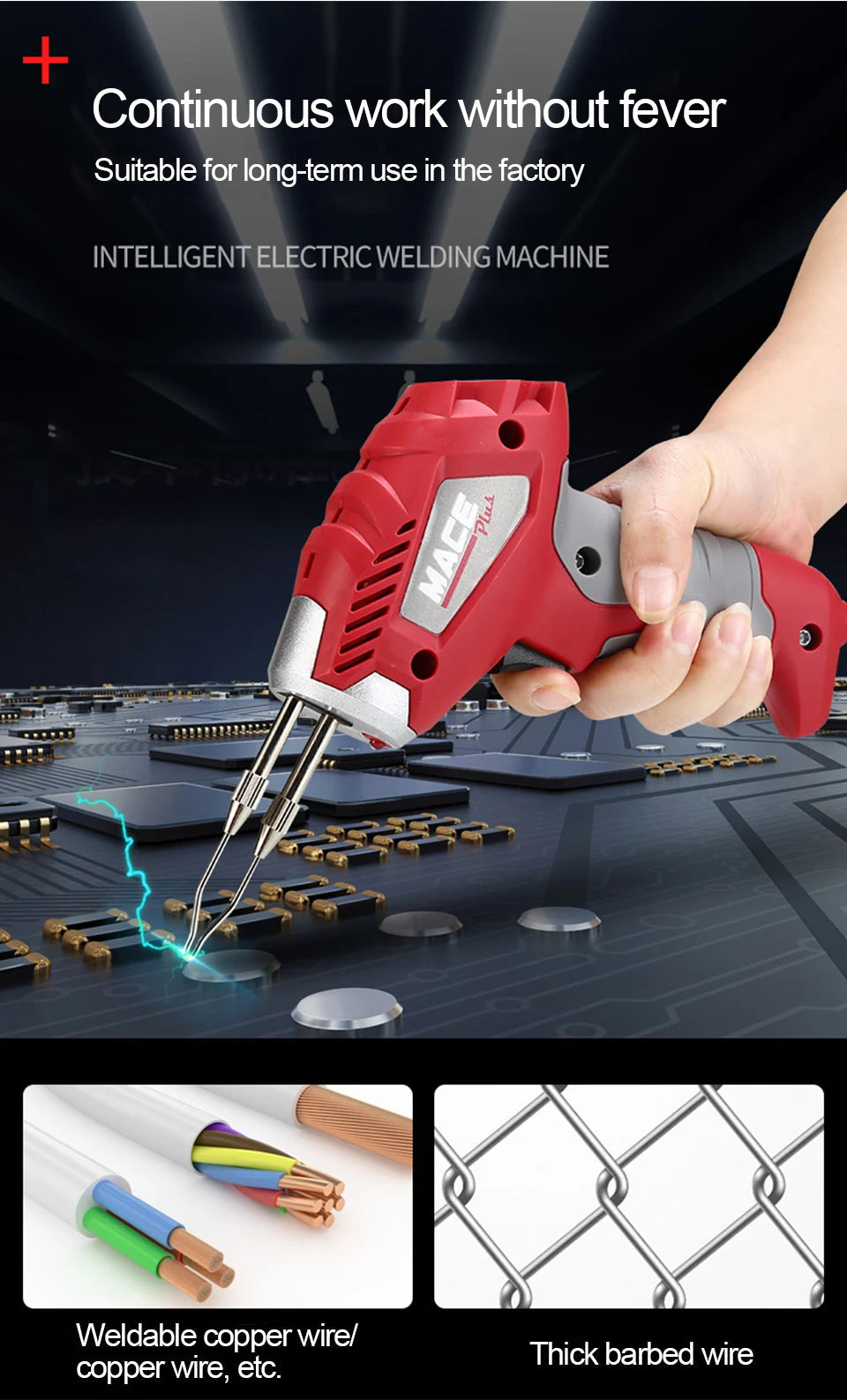 180W Fast Thermal Electric Soldering Iron Industrial-grade High-power Welding Repair Tool Soldering Gun EU Plug Rework Station