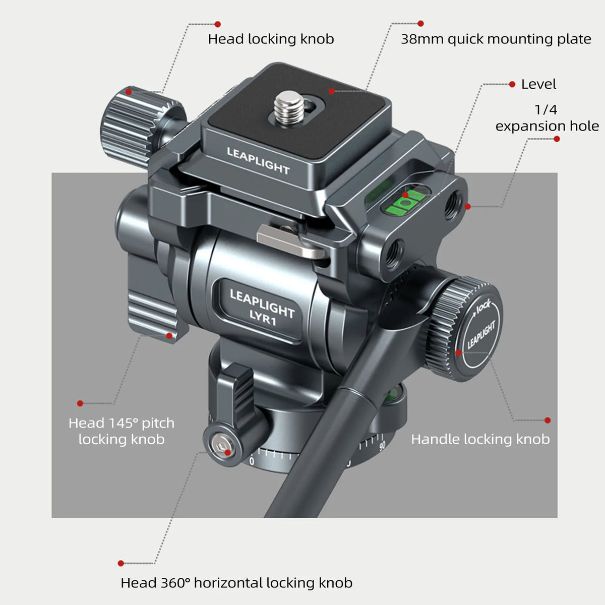 Camera and Phone Ball Head - Mount Options