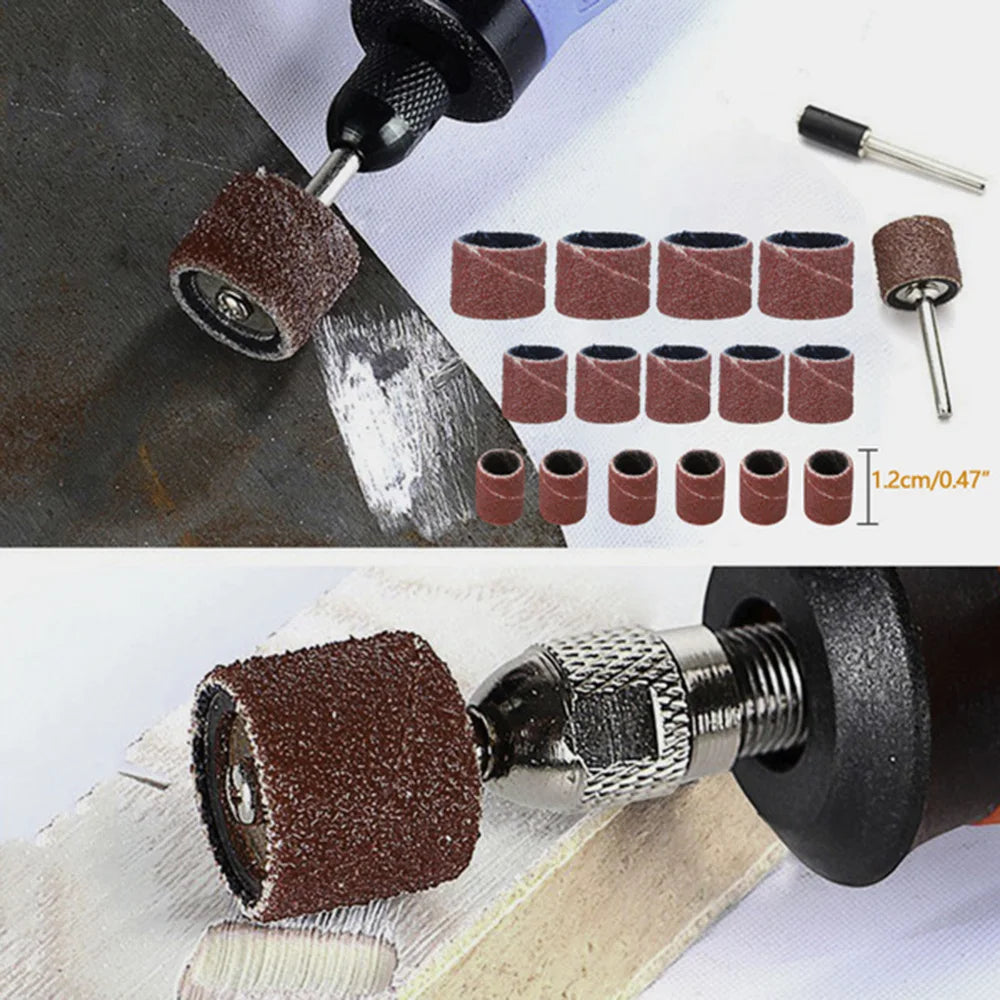 Rotary Tool Accessory Set for Power Drills, Compatible with Dremel, Includes Grinding, Polishing, Mini Saw Blades, and