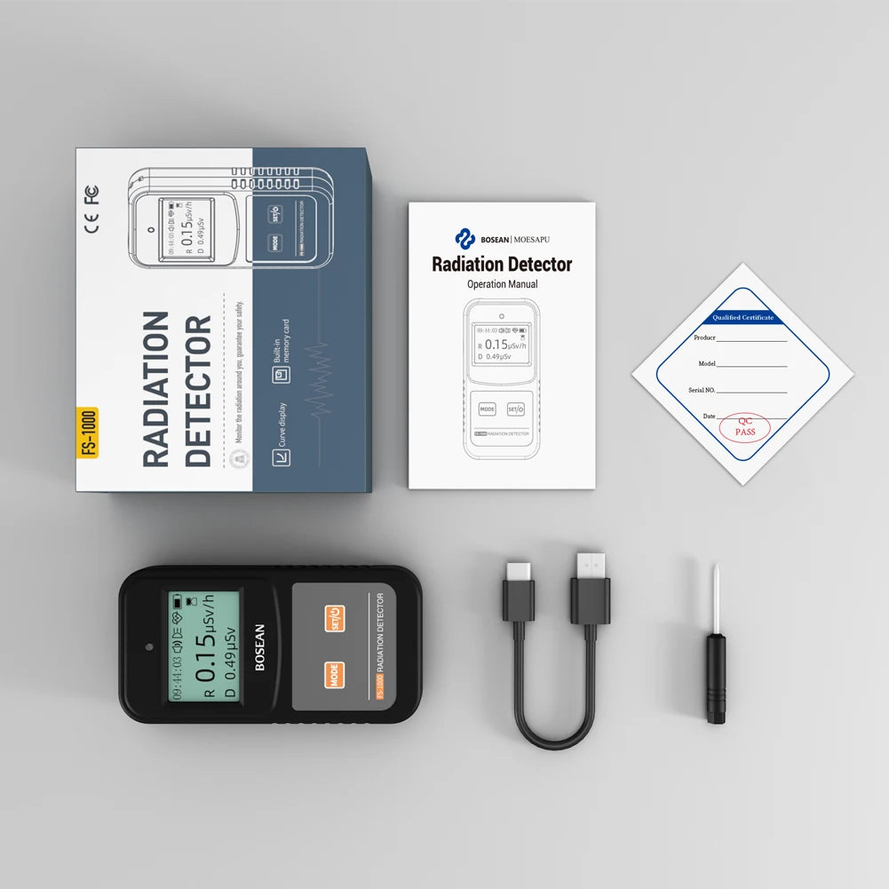 Détecteur de radiations portatif avec options de modèle