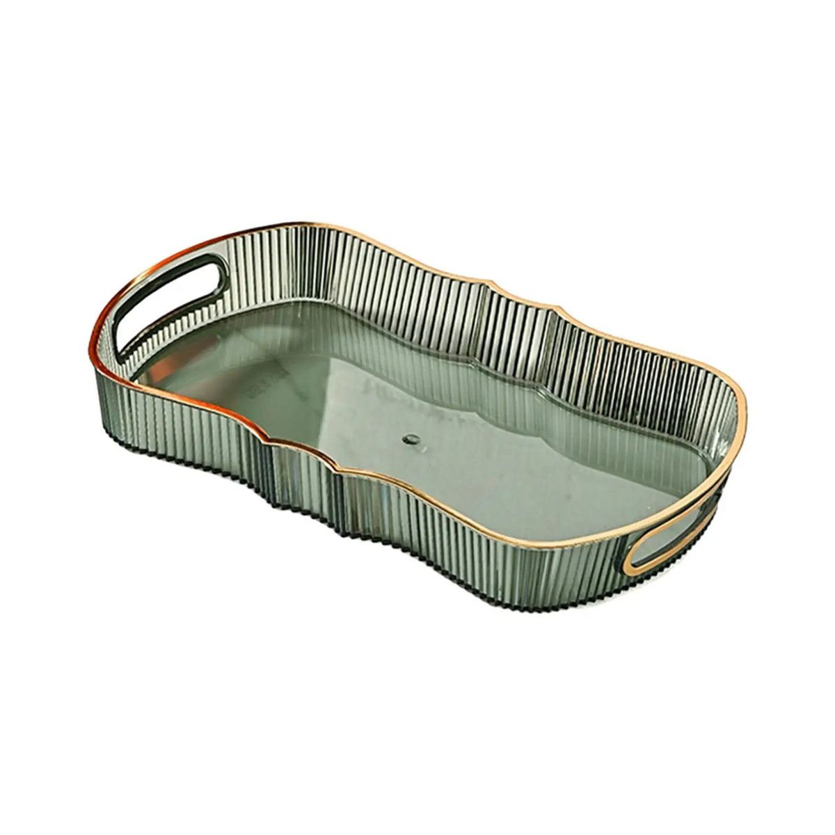 Decorative Serving and Storage Tray with Handles