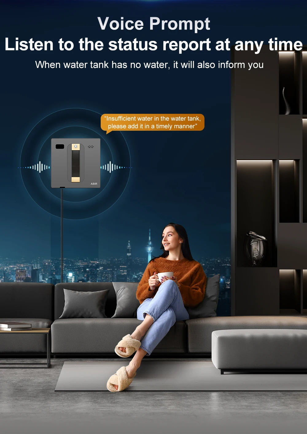 Robot Window Cleaner ABIR WD8 con Doppia Nebulizzazione e Navigazione Intelligente