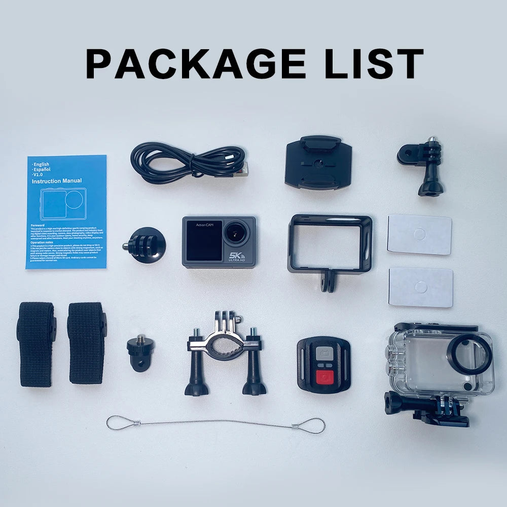 Action Camera 5K 4K with Electronic Stabilization