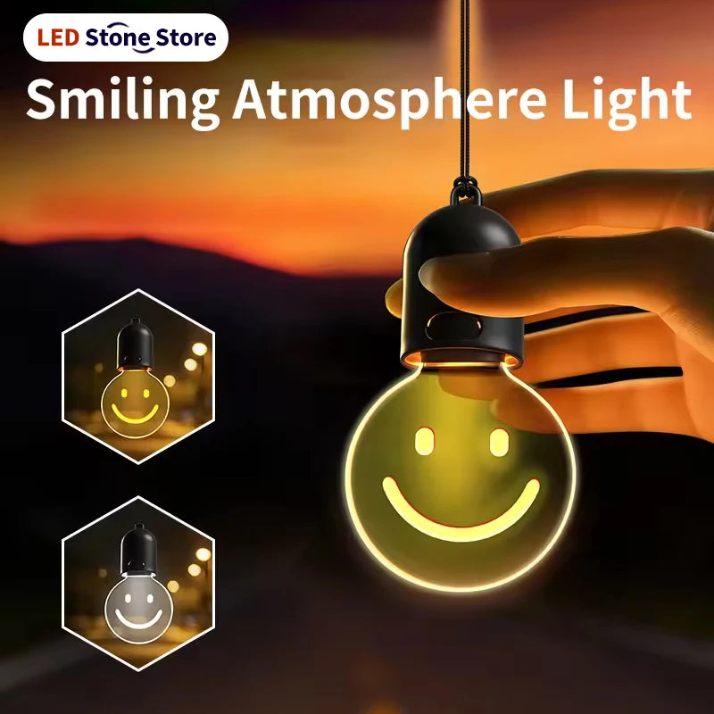 Car Interior Light Pendant, Bulb or Smile Design