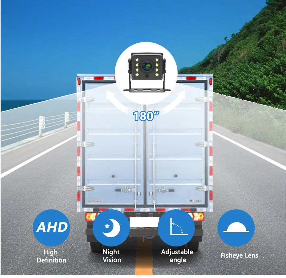 AHD 1080P Truck Rear View Camera with 8 LED Night Vision Waterproof