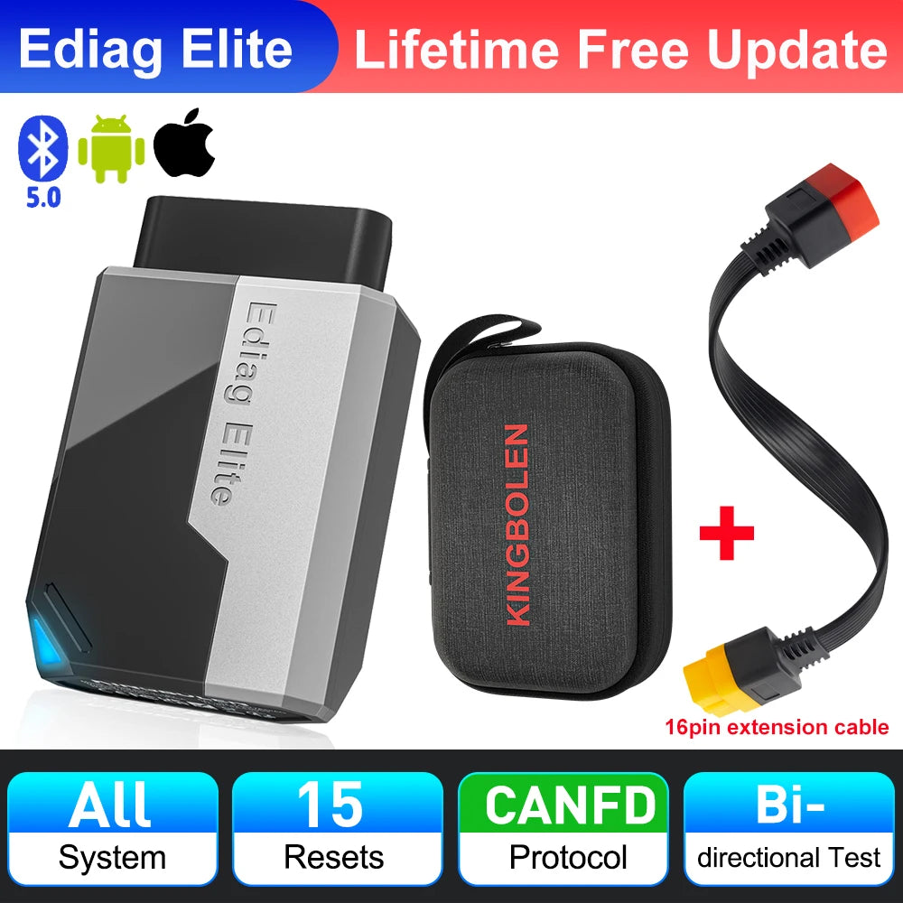 Wireless Car Diagnostic Tool with All System Scan and 15 Resets