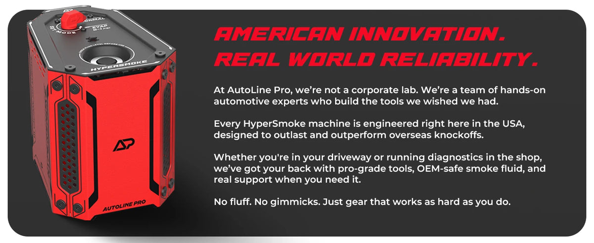 S11 AutoLine Pro HyperSmoke™ automobilska dimna mašina EVAP vakuumski tester curenja – prilagodljiv tlak –