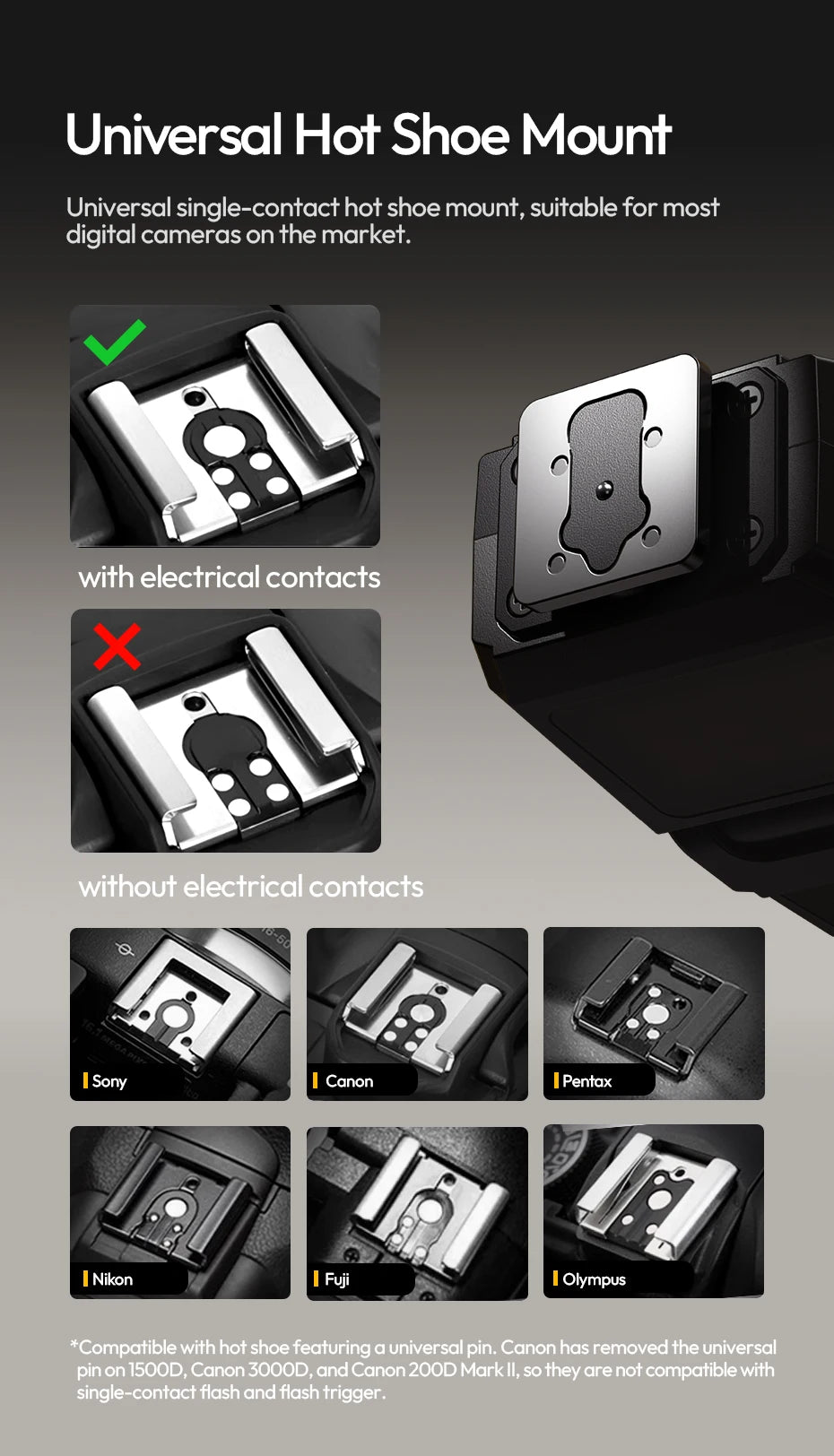 Ulanzi SL03 Spark Lite Kamera Flaş Taşınabilir Dolgu Işığı