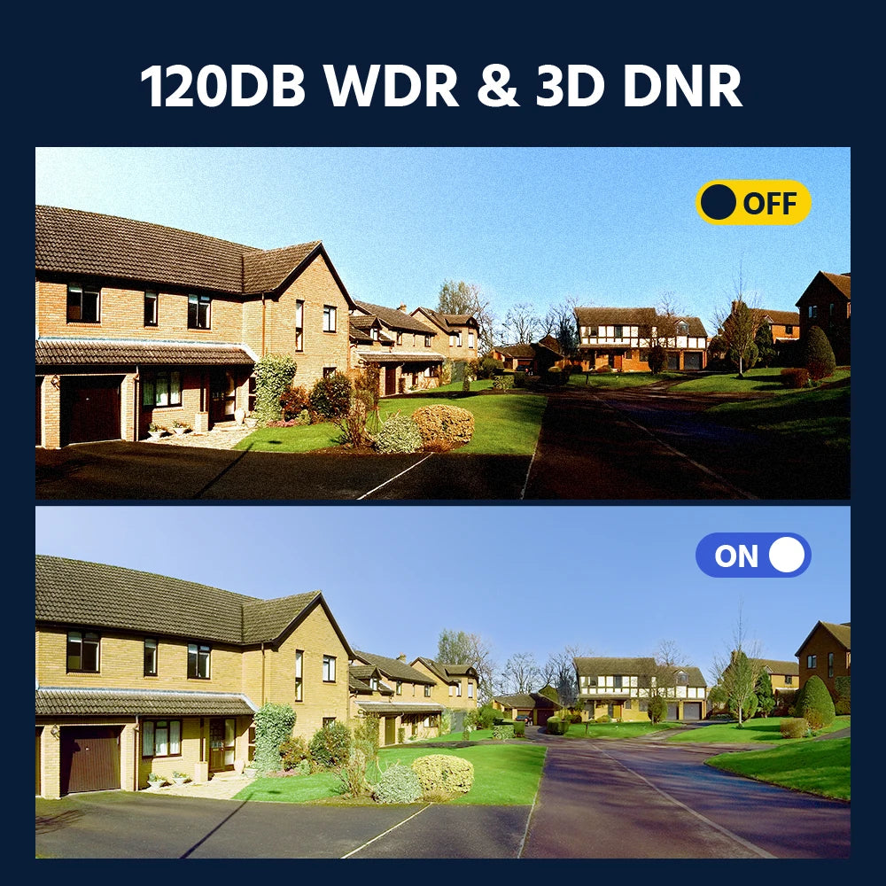 4K 8MP 180° Dual Lens Security Camera with Color Night Vision