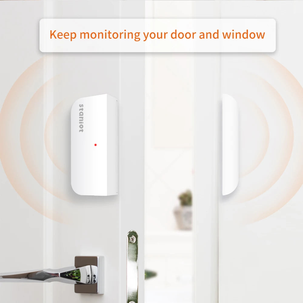 Staniot Smart Home Door Sensor 5-Year Battery Life Entry Sensor Wireless Door Window Detectors Works With Security Alarm System