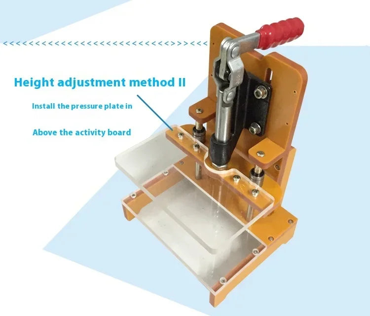 Fixture de test PCB avec zone de travail 150 x 85 mm