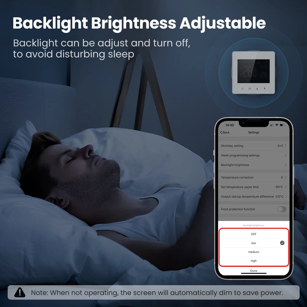 AVATTO Tuya WiFi/ZigBee Low Power Battery Smart Thermostat Water Gas Boiler Temperature Controller For Alexa Google Home Alice
