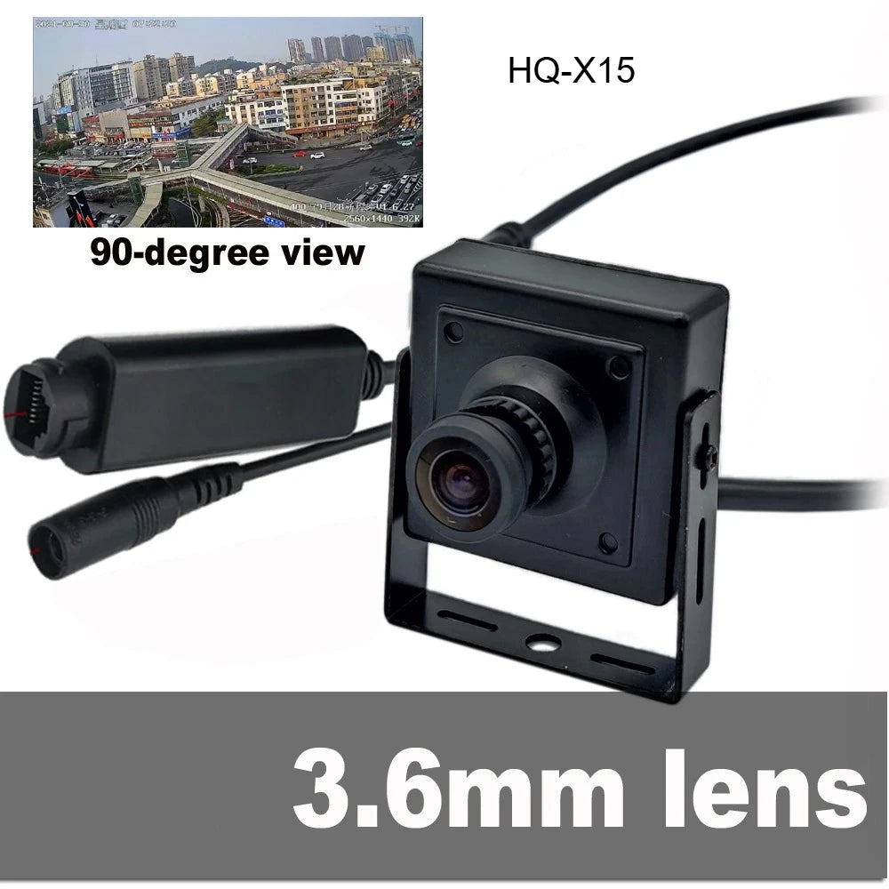 Cámara de seguridad PoE ojo de pez mini interior 5MP