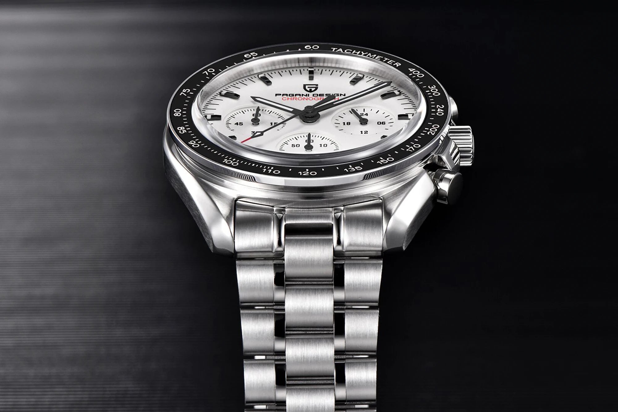 Pagani Design Chronograph Quartz Watch Men's Sapphire Steel 100M