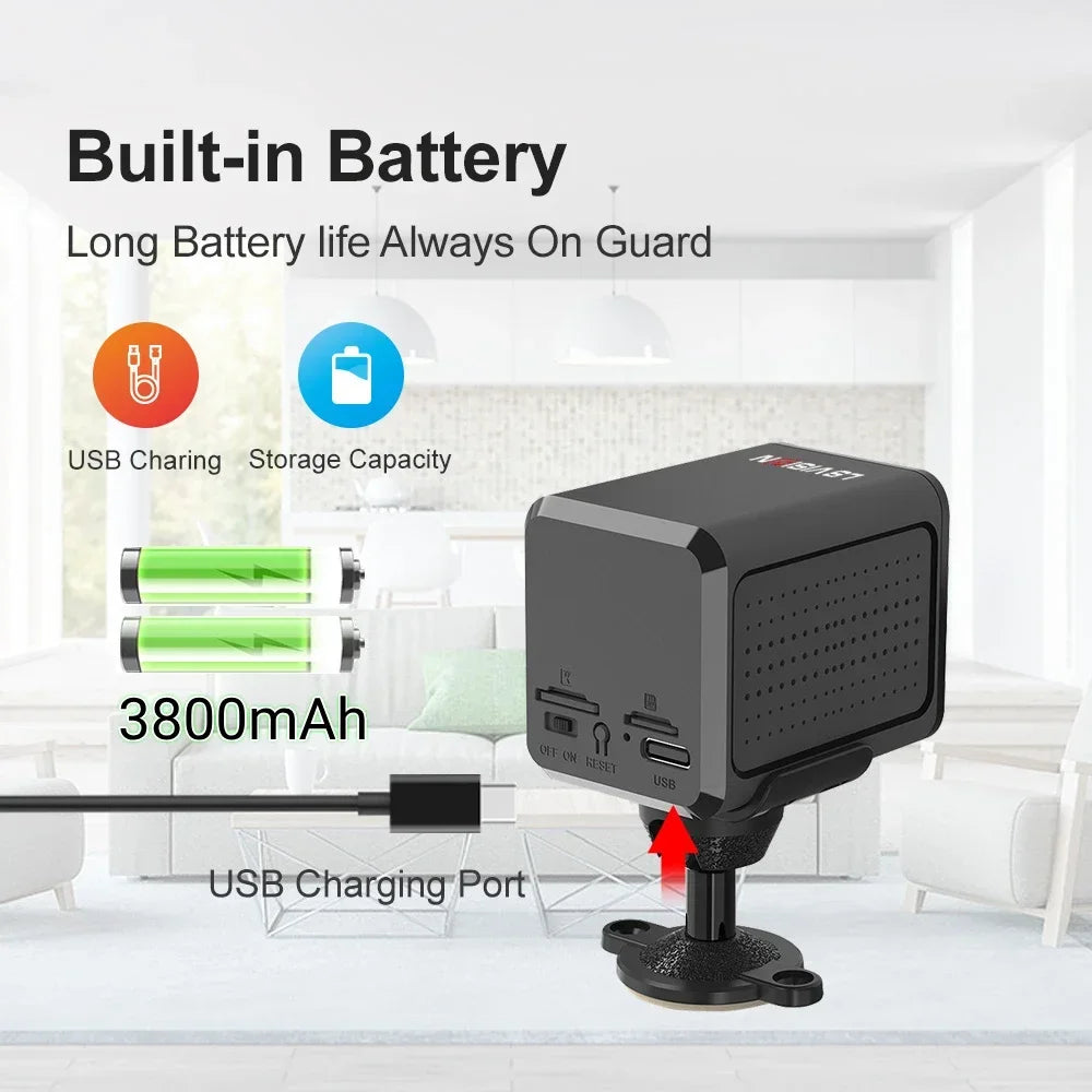 5MP minibatterikamera - Wi-Fi eller 4G-alternativer