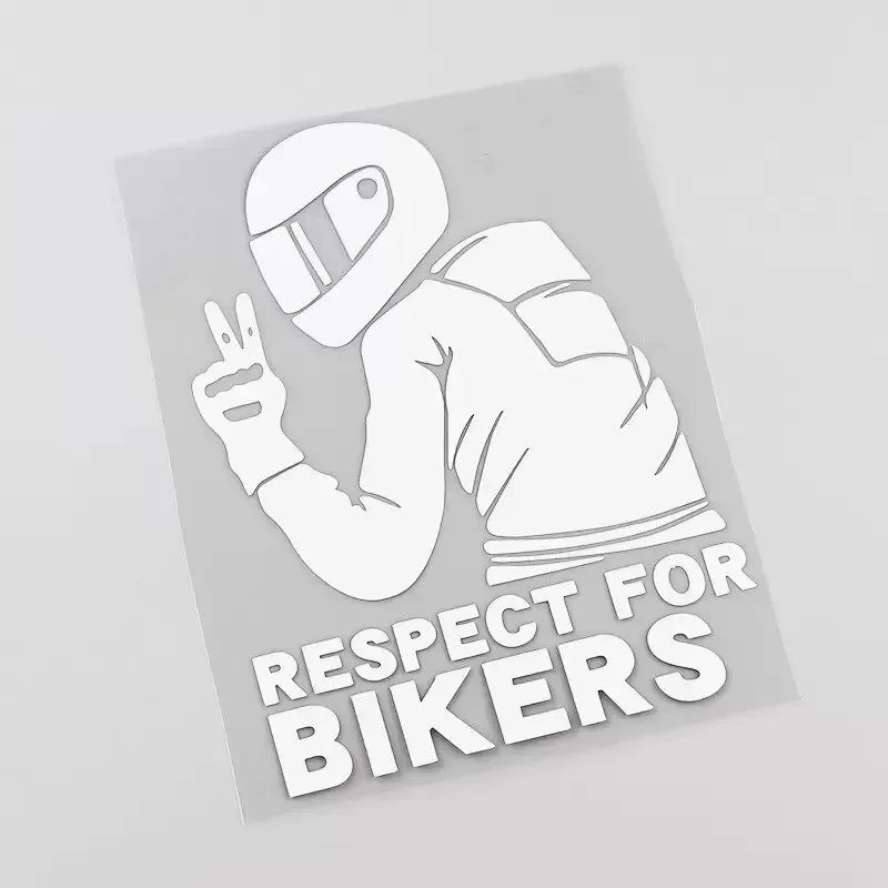 1pc Respect Biker Sticker For On Car Motorcycle Vinyl 3D Stickers Motorcycle Vinyl 3D Stickers And Decals
