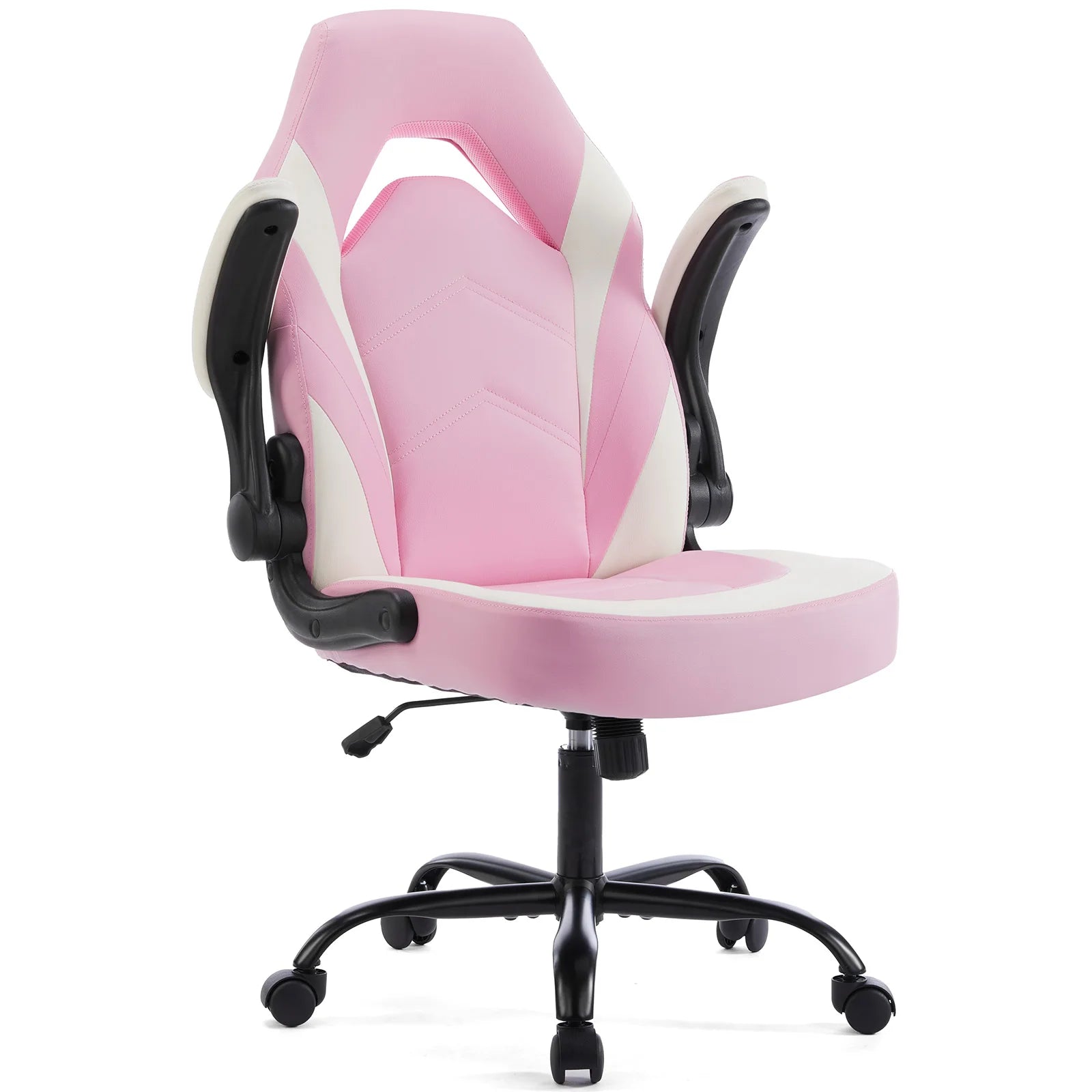 Ergonomische gaming bureaustoel met opklapbare armleuningen en verstelbare hoogte