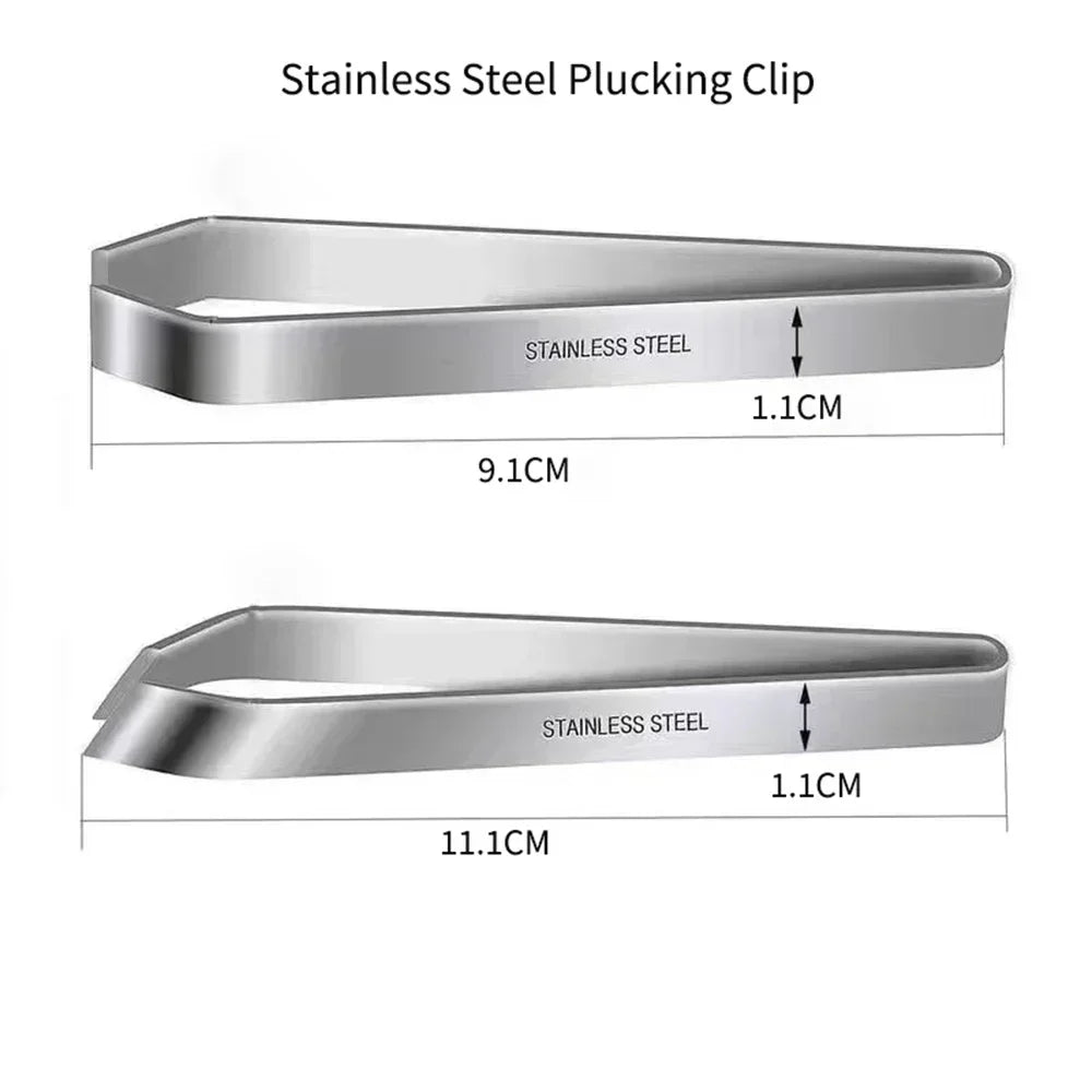 1pcs 430 Stainless Steel Fish Bone Tweezers Pincer Clip Puller Remover Tongs Fish Bone Plucking Clamp Kitchen Gadgets Tools