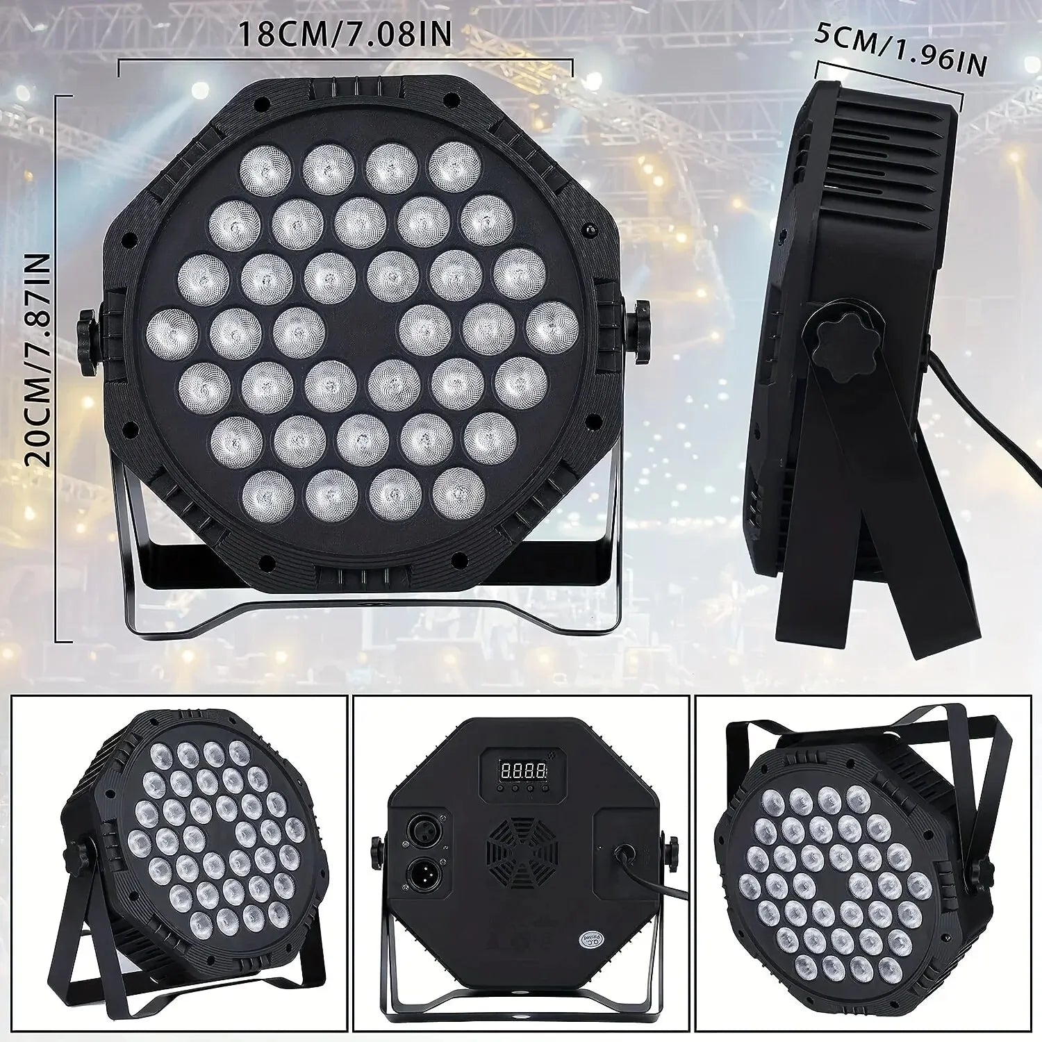 36 LED RGB Disco DJ Party Light with DMX512 Strobe