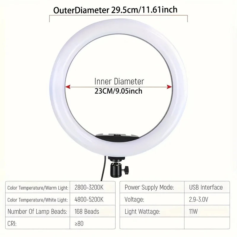 12 Inch Ring Fill Light with Tripod