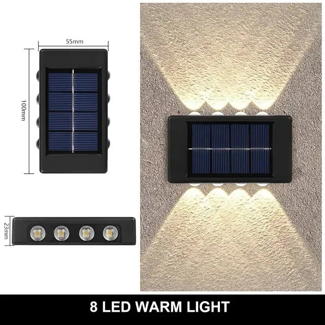 Solar Up-and-Down Wall Light - LED Options