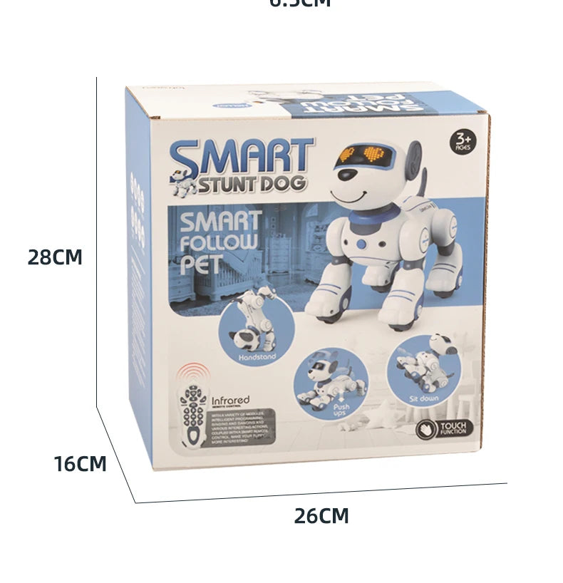 Programmable Robot Dog Toy with Remote Control and Stunt Moves