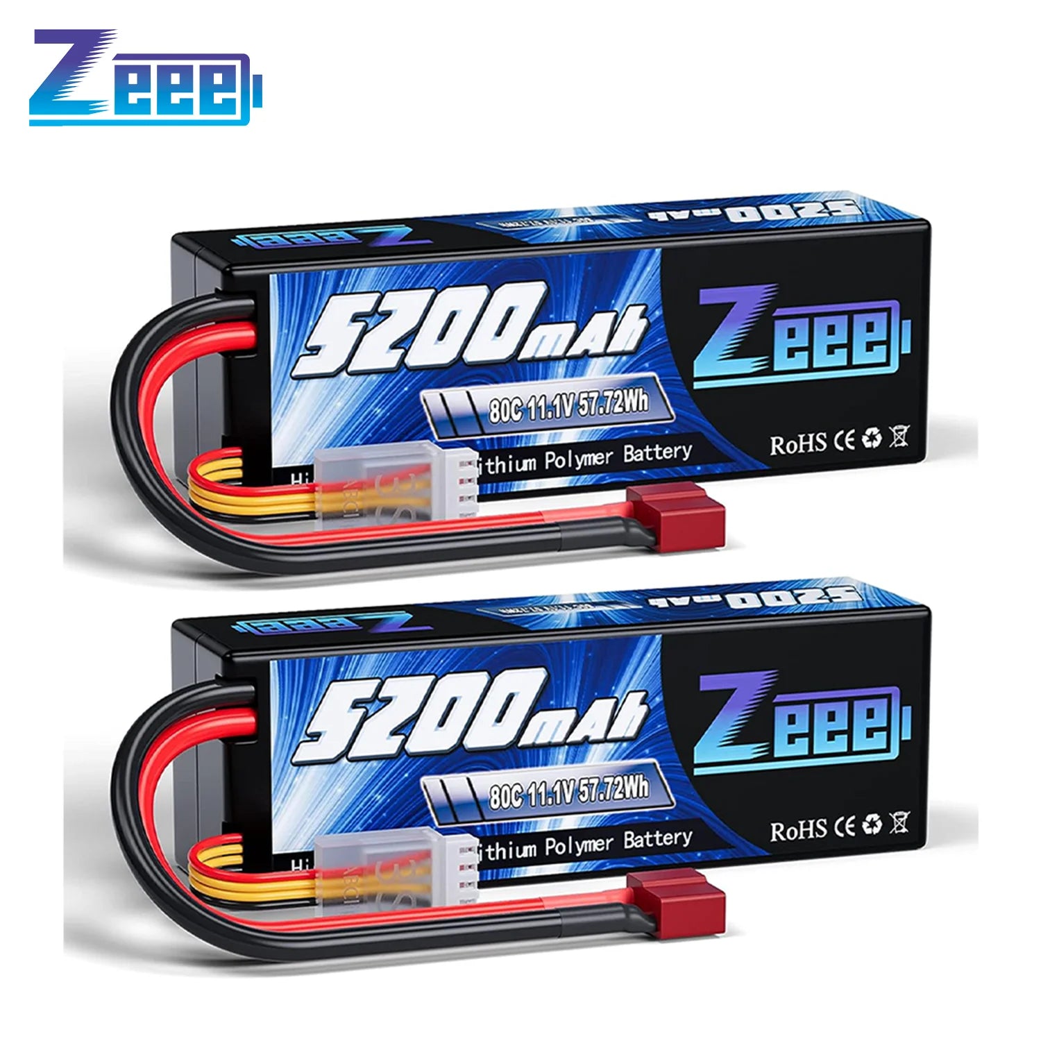 Yüksek Kapasiteli 3S 5200mAh LiPo Pil Sert Kılıf RC Modelleri için