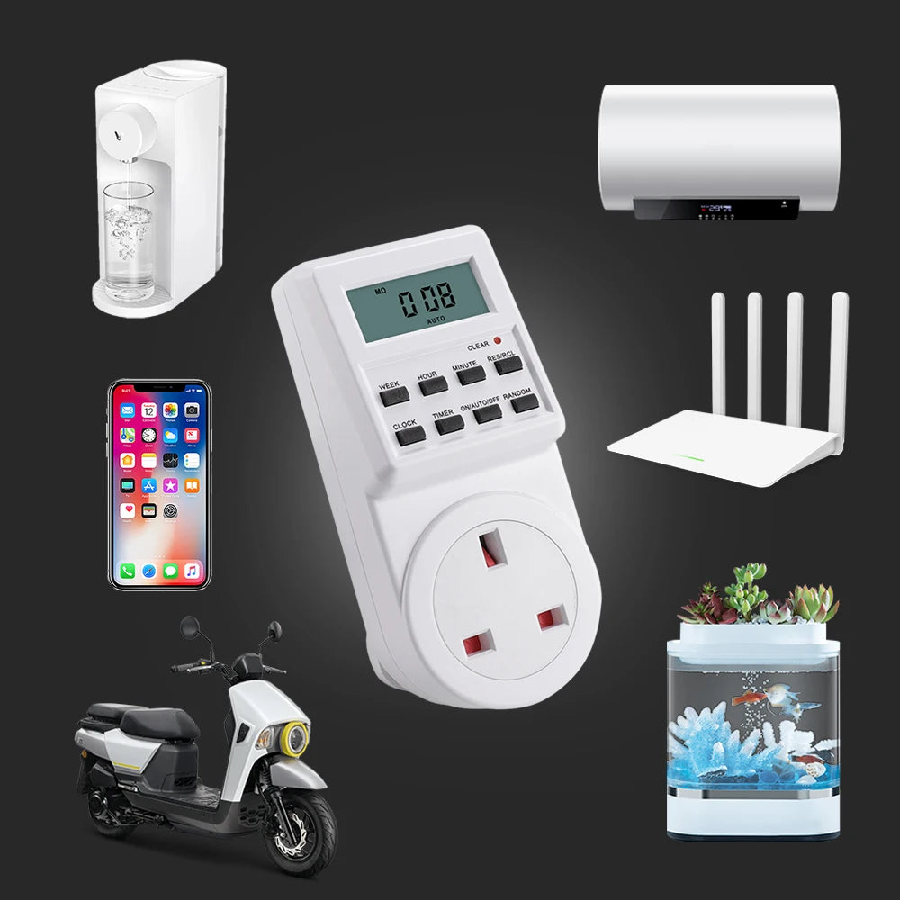 Digital Plug-In Outlet Timer, Regional Plug Options
