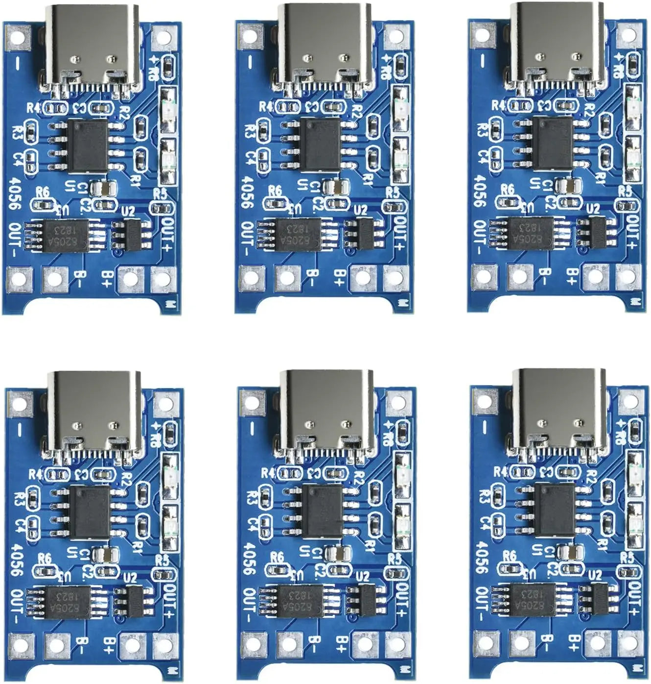 10pcs 5V 1A 18650 Lithium Battery Charging Board PLR TP4056 Lithium Charging Mini/Micro USB Type C Charge Module With Protect