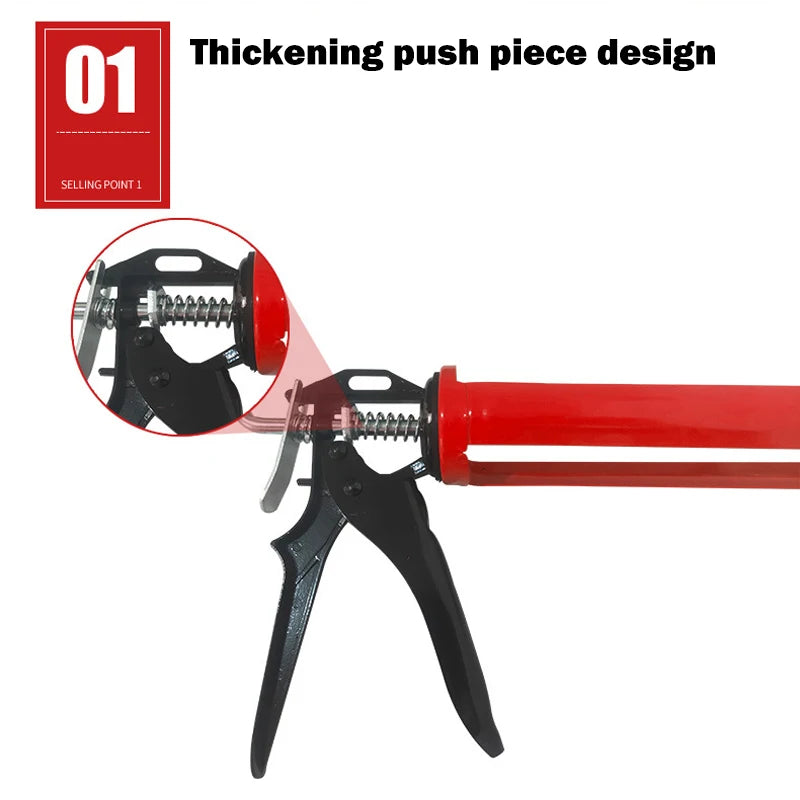 Manual Caulking Gun with Rotating Cartridge Holder