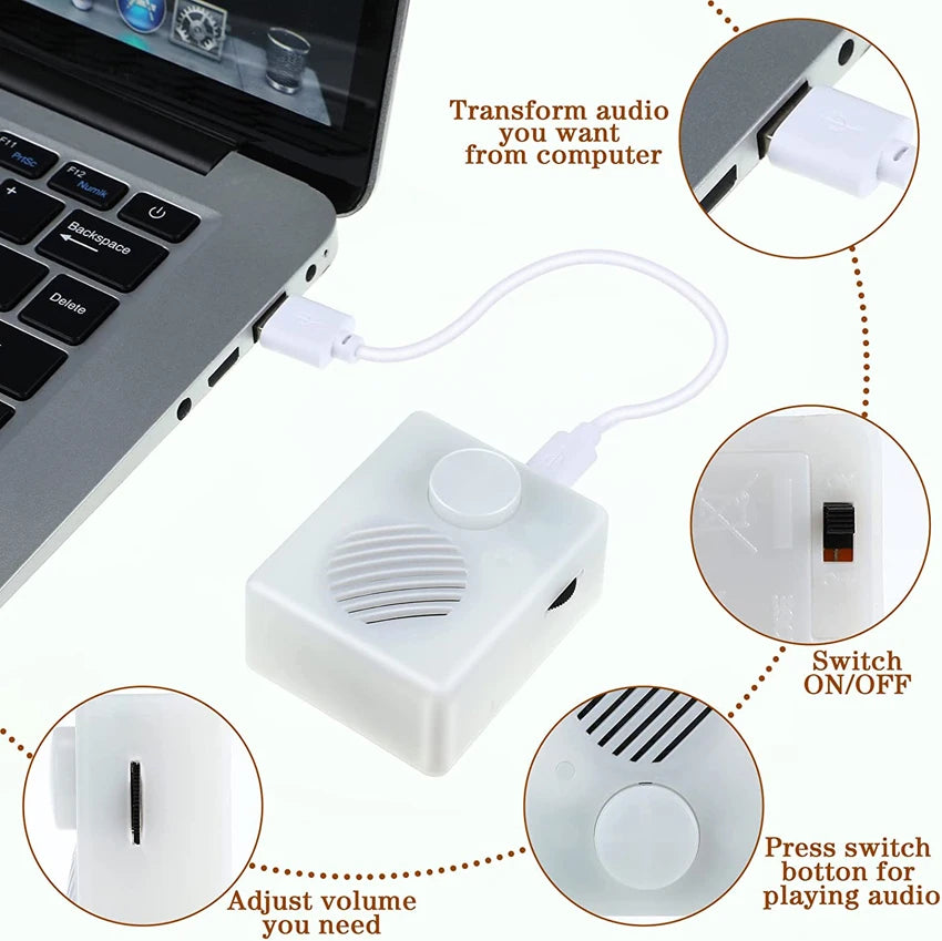 Zaznamenatelný zvukový modul pro DIY dárky