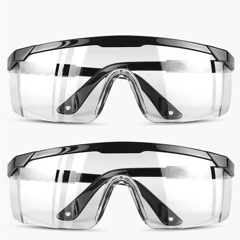 2Pcs Anti-Splash Work Safety Glasses Eye Protecting Lab Goggles Protective Industrial Wind Dust Proof Goggles Cycling Glasses