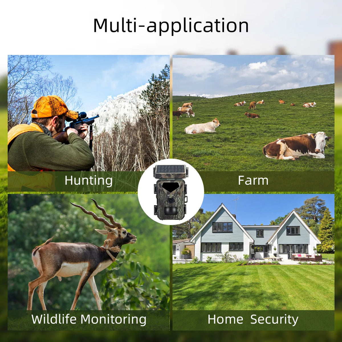 Mini Solar Trail Camera, 20MP 1080P Night Vision IP65 Waterproof, 0.5s Trigger Deer Scouting Wildlife Monitoring Outdoor - Spy-shop.com