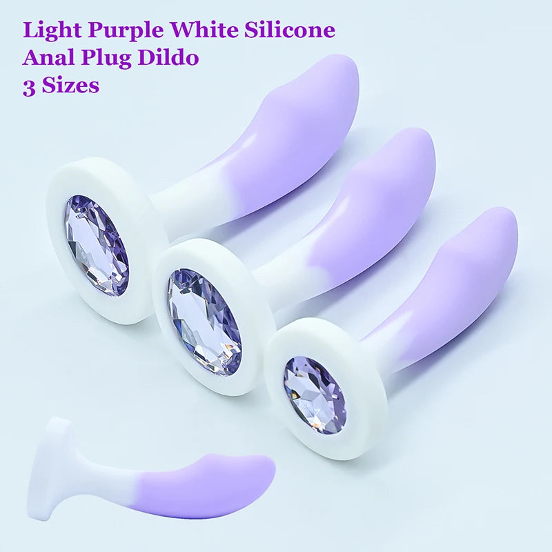 Crystal Base Silicone Anal Plug 💎