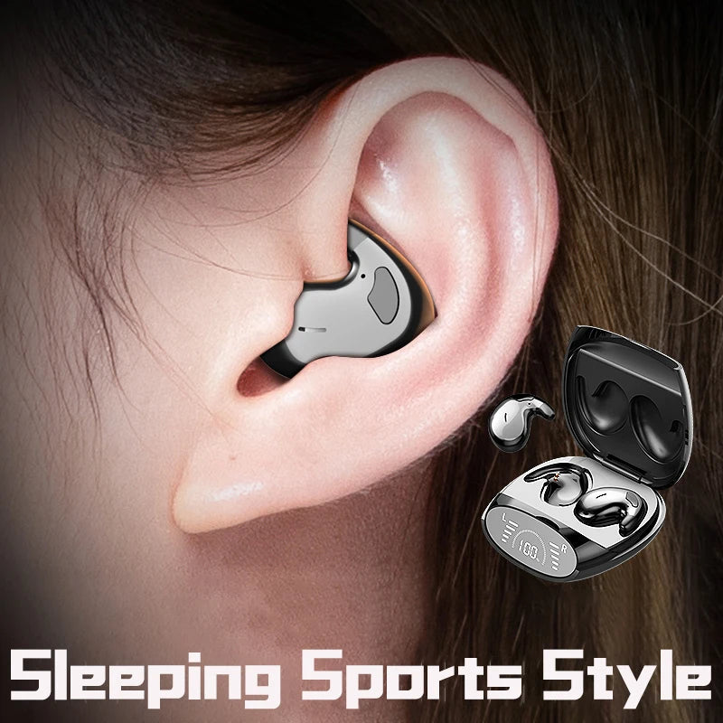 SK Ultra-tin Sleep Headphones 5.3 Wireless Bluetooth Headset Invisible Earbuds Hidden In Ear Button Sports Earphones Waterproof