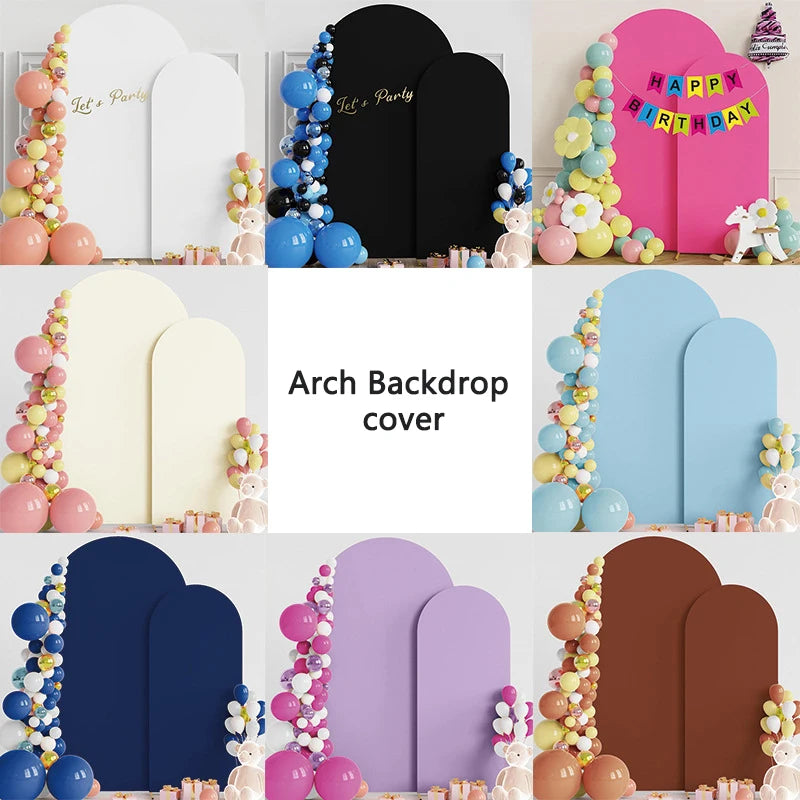 Stretch Polyester Arch Backdrop Cover, Frame Excluded