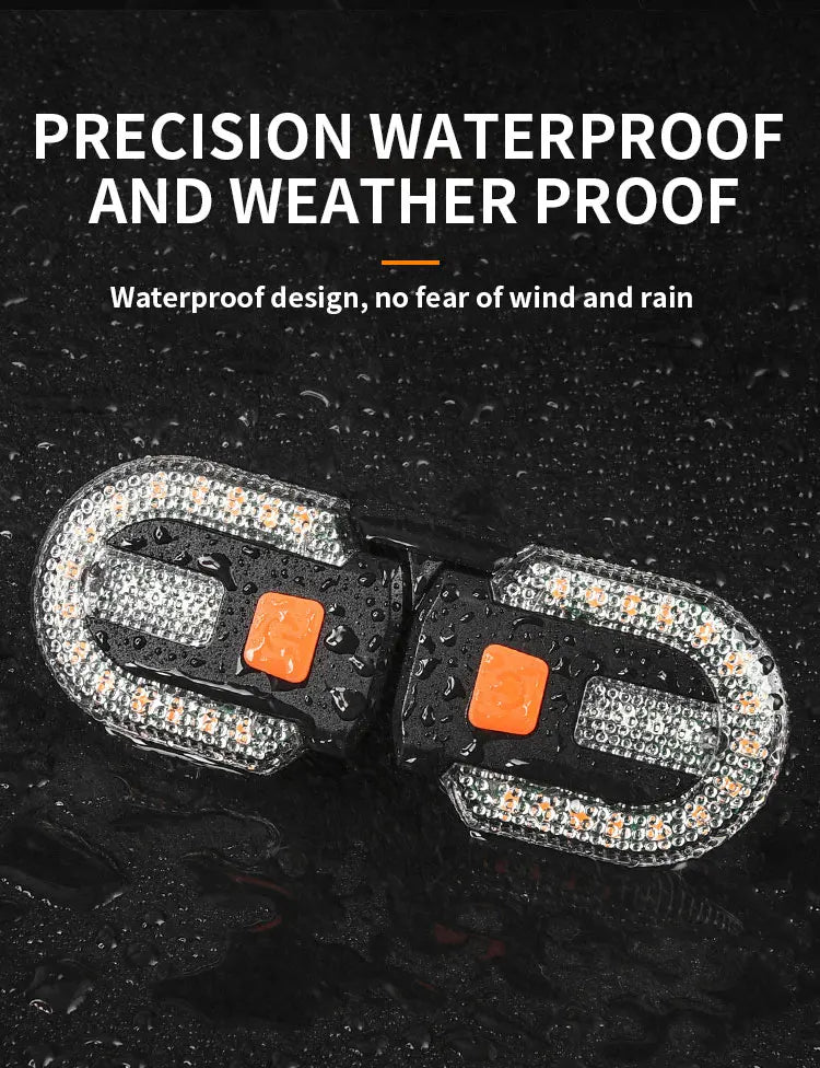 Bike Turn Signal Rear Light USB Rechargeable Wireless Back LED Scooter Tail Light Wireless Warning Taillight Cycling Accessories