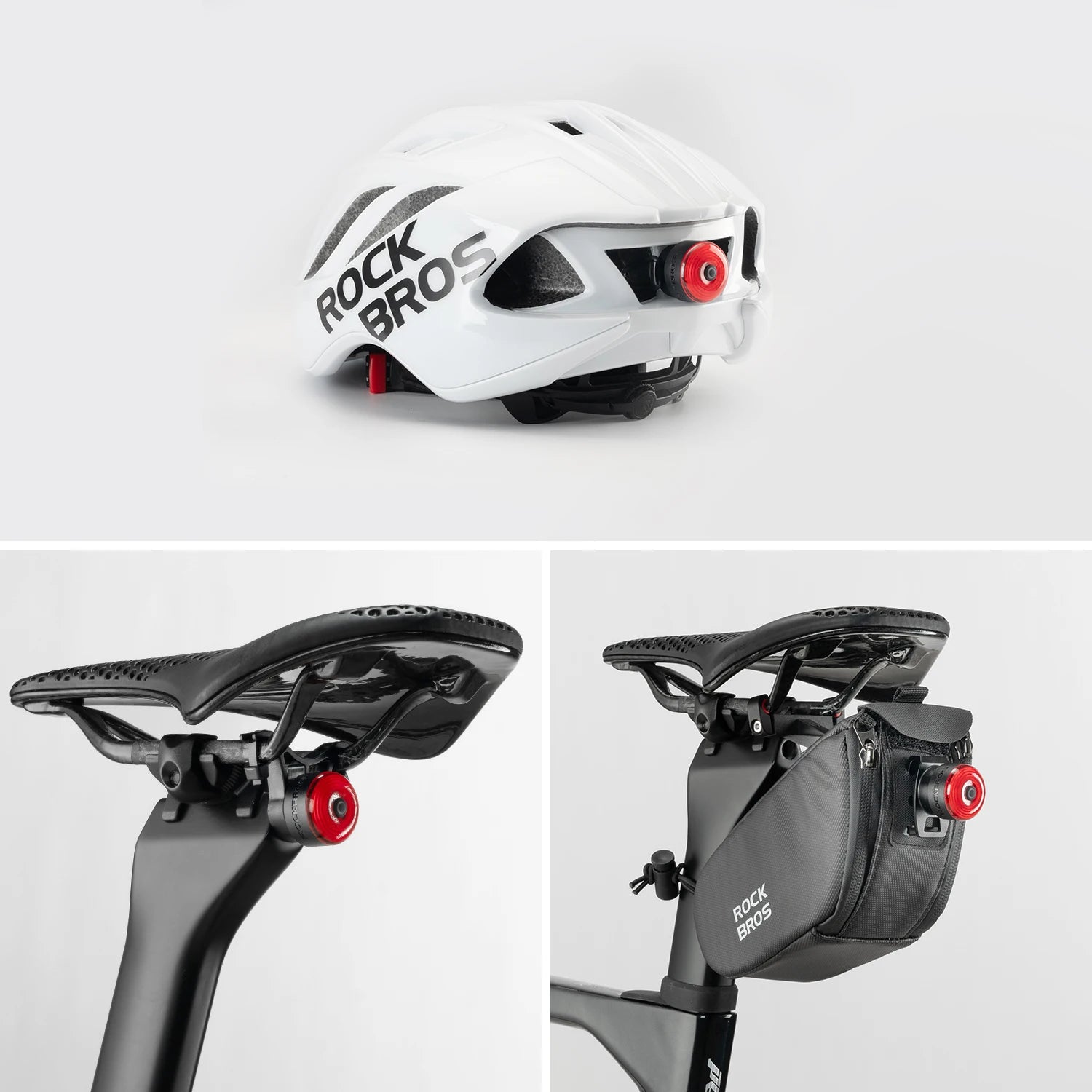 ROCKBROS Smart Bike Tail Light with Brake Sensing & Solar Power