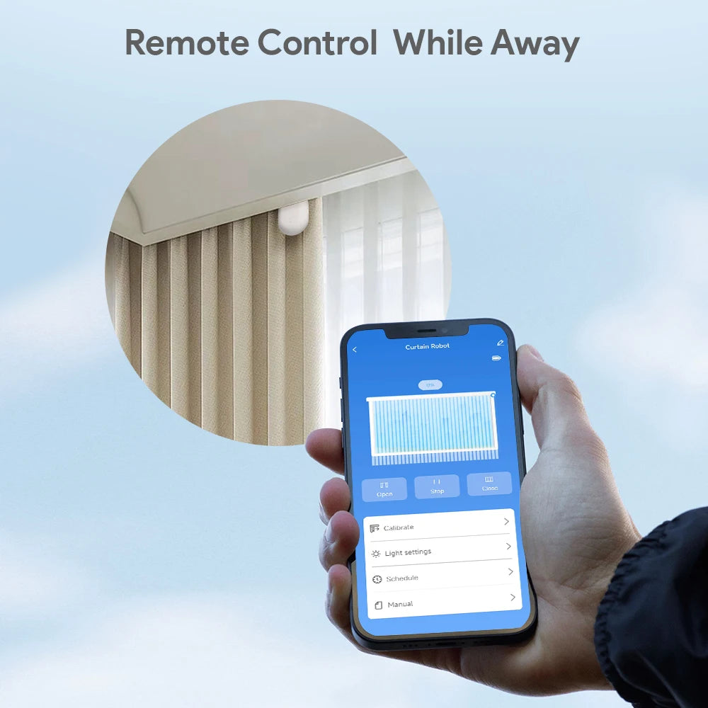 Inteligentný Zigbee / Bluetooth závesný motor s háčikmi, ovládanie hlasom
