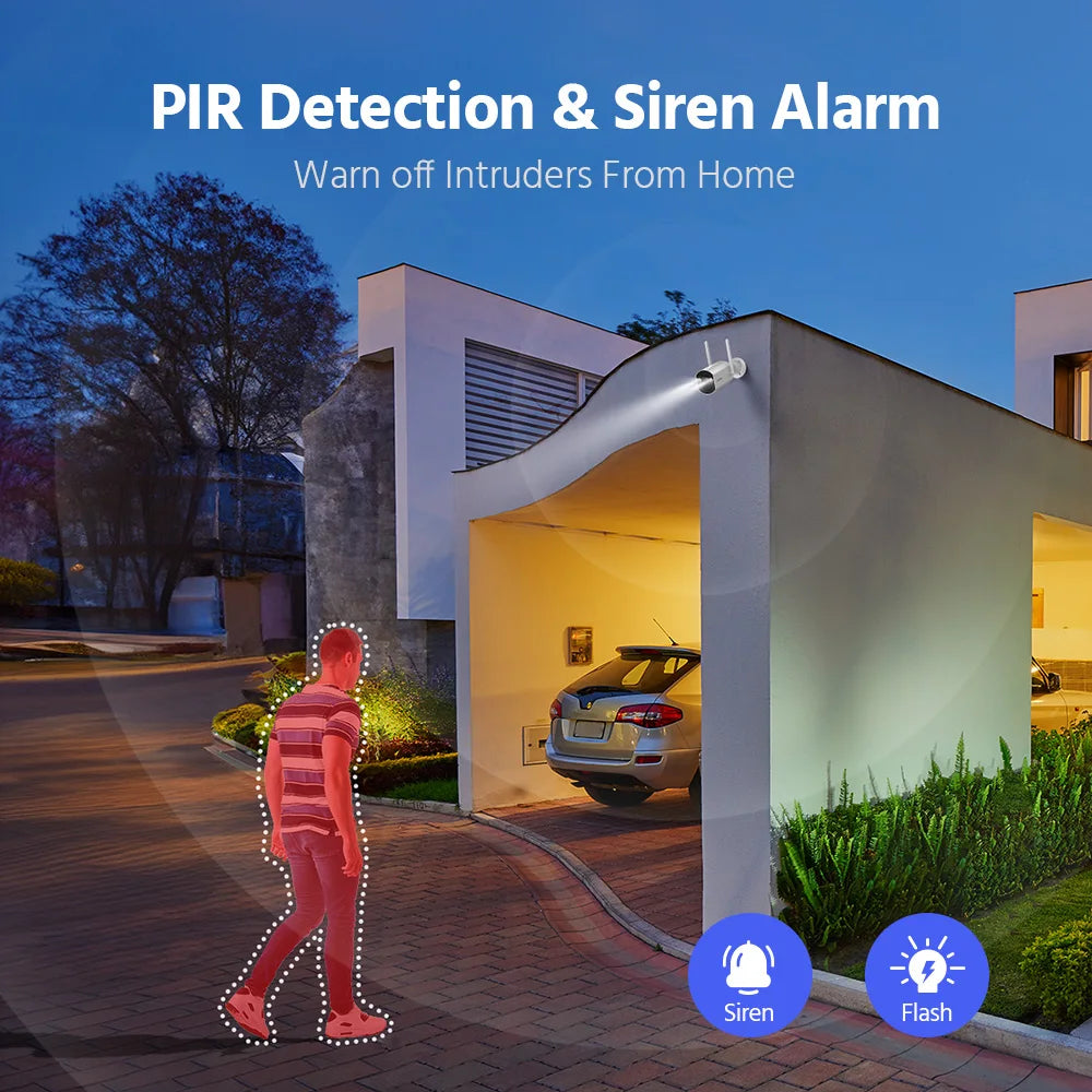 4MP Solar Wireless Security Camera System with 16CH NVR