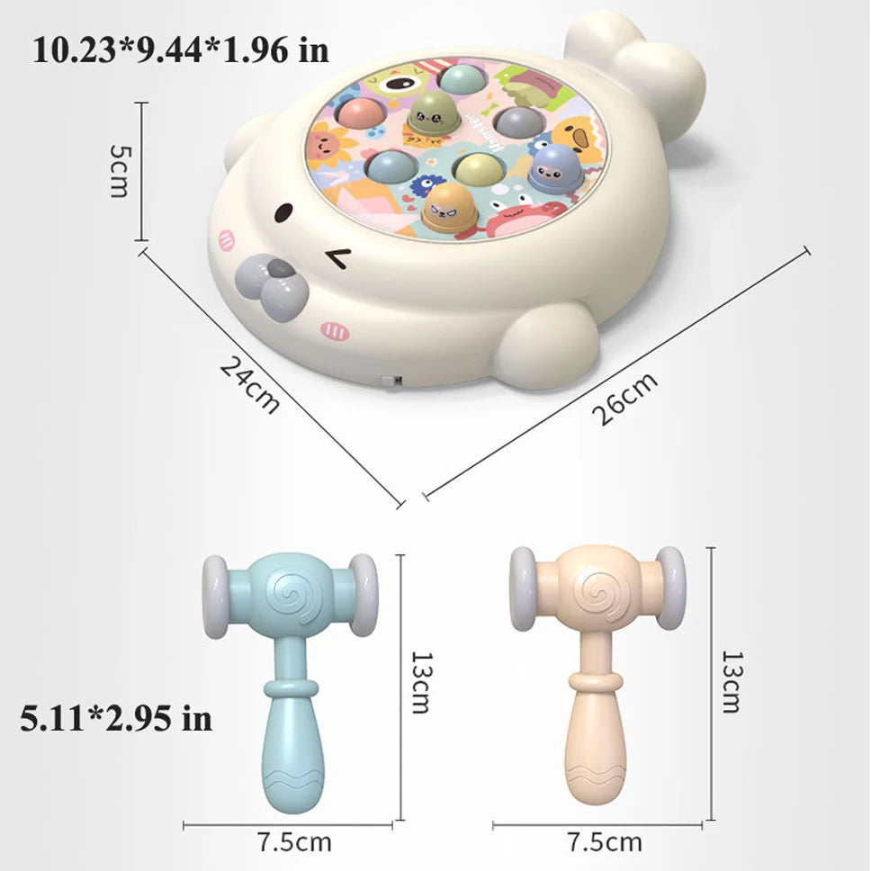 Duck/Frog/Pig Baby Montessori Animal Hammer Toy 🐤