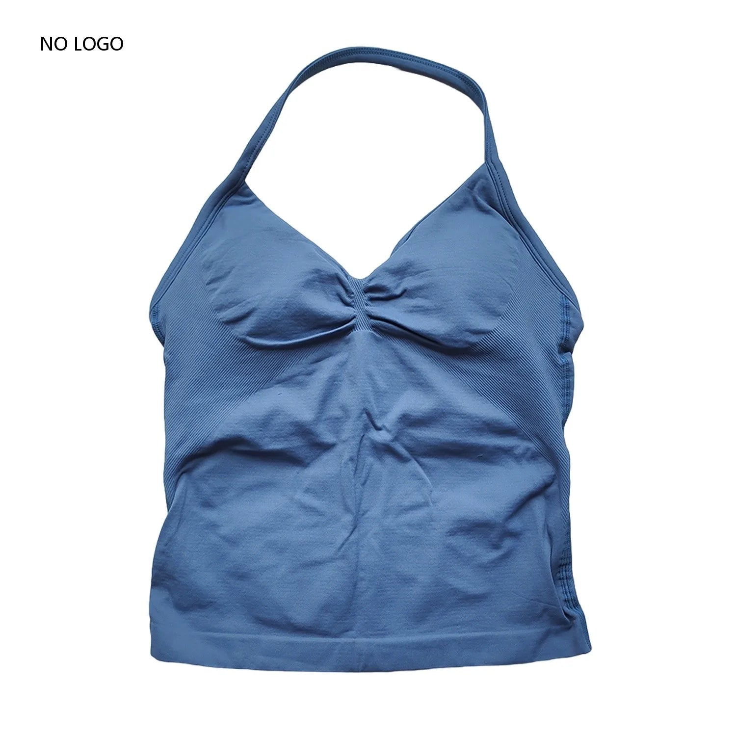 ARFTE Longline Strappy Gym Top Backless Gym Clothes Women Scrunch Built-in Bra With Removable Cups Yoga Tank Tops