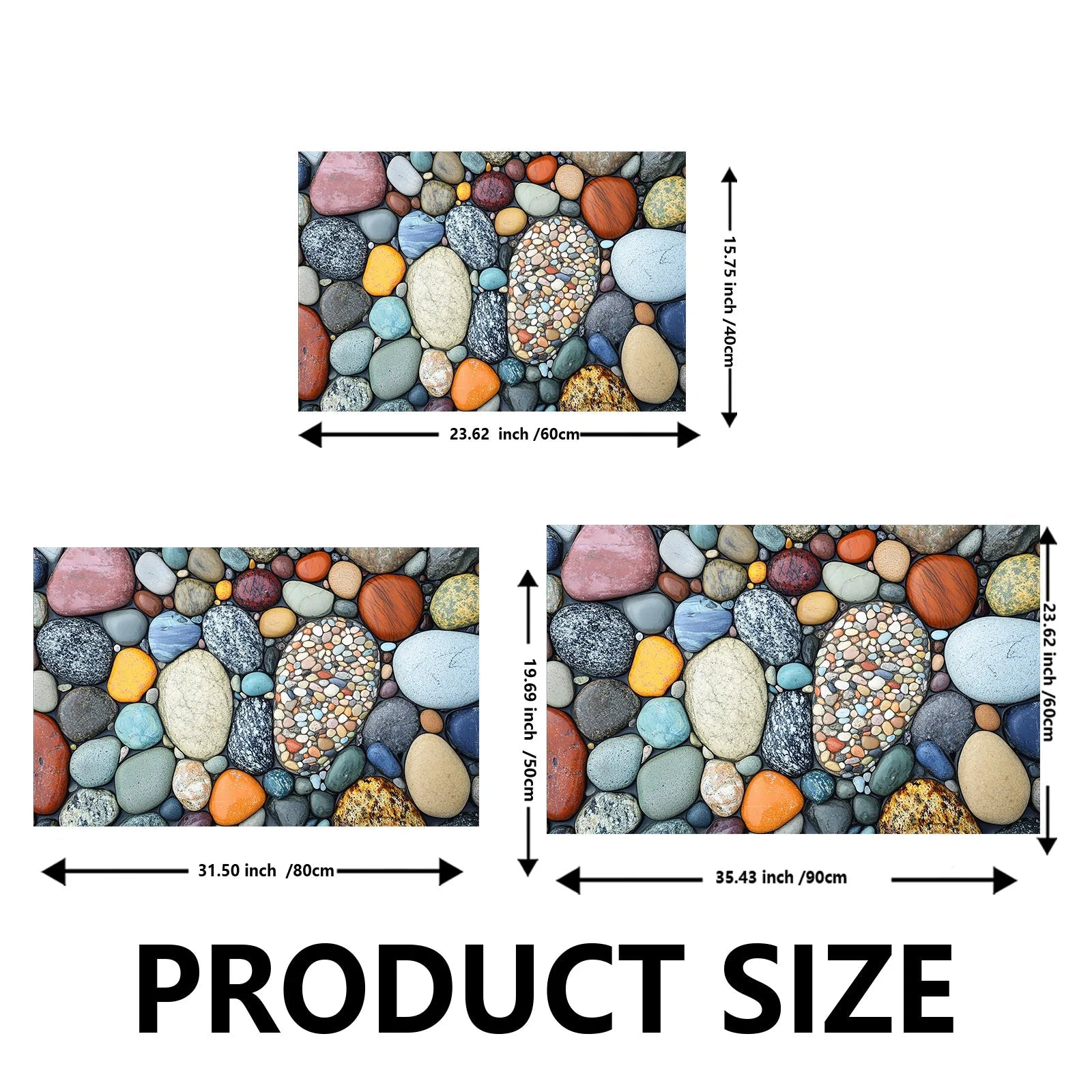 Stone Design Diatomite Bath Mat Bathroom Non-slip Shower Foot Mats Absorbent Quick Dry Toilet Rugs Carpet Doormat Washable