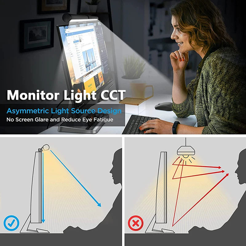 Dimmable Monitor Light Bar - RGB Options