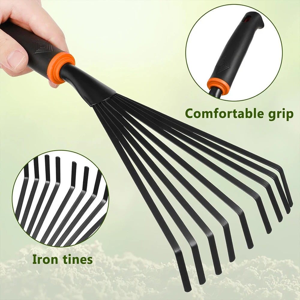 Garden Hand Tool Set with Trowel, Transplanter and Cultivator