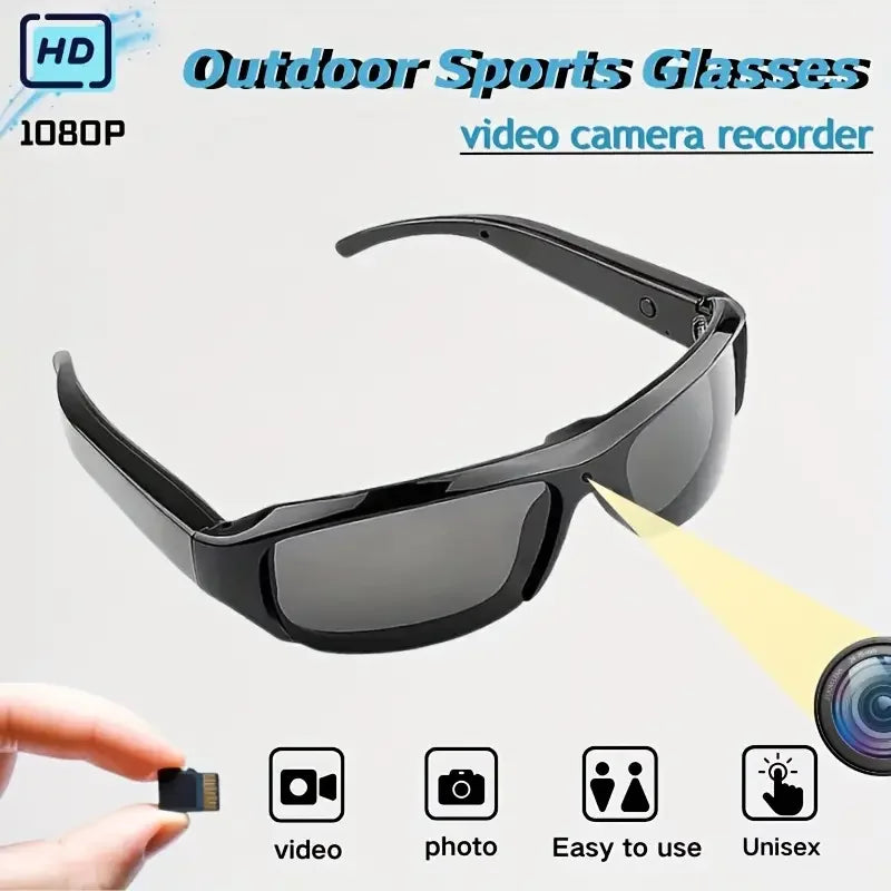 Prenosná 1080P HD mini kamera v okuliaroch