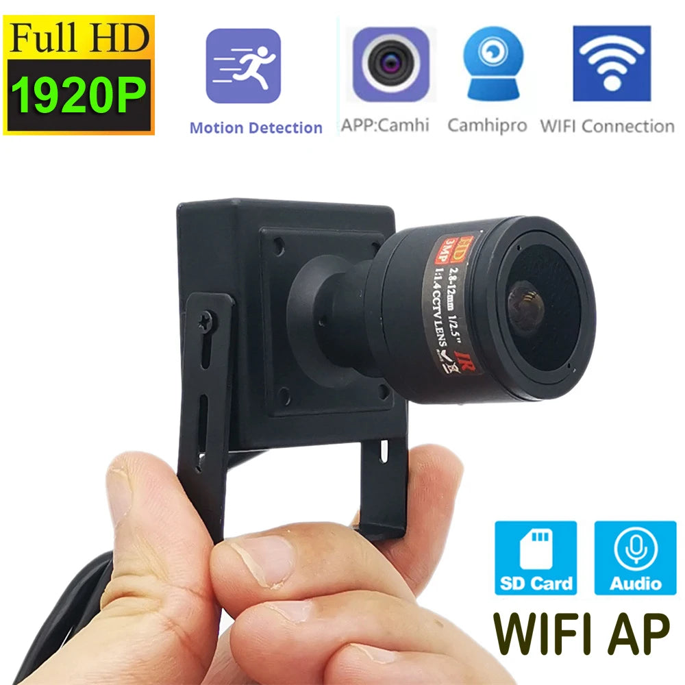 Mini Wireless IP Security Camera 5MP with SD Card Slot