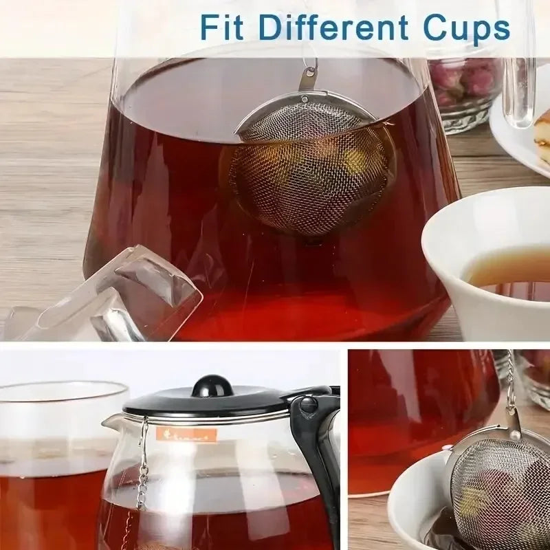 1 Pc Stainless Steel Tea Ball, 2.04 Inch Mesh Tea Infuser StrainersPremium Tea Filter Tea Interval Diffuser For Loose Leaf Tea A